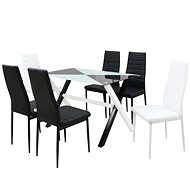Dining set of 7 pieces of artificial leather 247640 - Dining Set