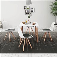 Five-piece Dining Table and Chair Set, Black and White 243559 - Dining Set