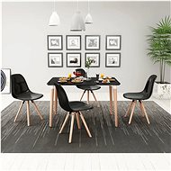 Five-piece Dining Table and Chair Set, Black 243556 - Dining Set
