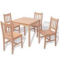 Five-Piece Pine Wood Dining Set 242958 - Dining Set
