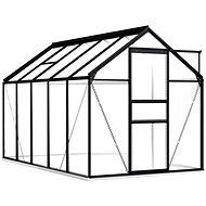 Greenhouse with Base Frame Anthracite Aluminium 5.89m2 - Greenhouse