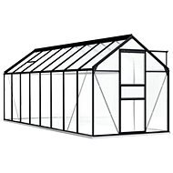 Greenhouse with Base Frame Anthracite Aluminium 9.31m2 - Greenhouse