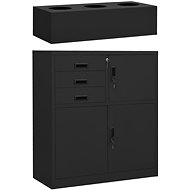 SHUMEE anthracite 90 × 40 × 125 cm - Office Drawer