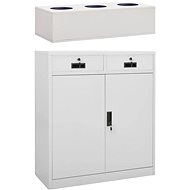 SHUMEE light grey 90 × 40 × 125 cm - Office Drawer