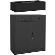 SHUMEE anthracite 90 × 40 × 125 cm - Office Drawer