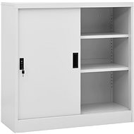 SHUMEE with sliding door light grey 90 × 40 × 90 cm - Office Drawer