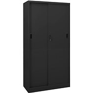 SHUMEE with sliding door anthracite 90 × 40 × 180 cm - Office Drawer