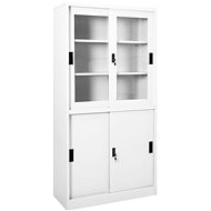 SHUMEE with sliding door white 90 × 40 × 180 cm - Office Drawer