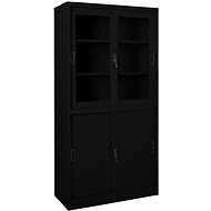 SHUMEE with sliding door black 90 × 40 × 180 cm - Office Drawer