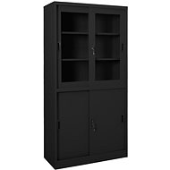 SHUMEE with sliding door anthracite 90 × 40 × 180 cm - Office Drawer