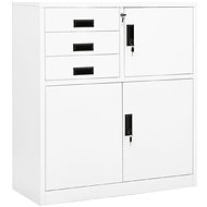 SHUMEE white 90 × 40 × 102 cm - Office Drawer