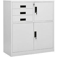 SHUMEE light grey 90 × 40 × 102 cm - Office Drawer