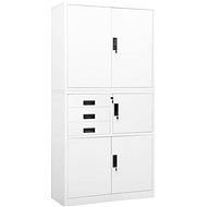 SHUMEE white 90 × 40 × 180 cm - Office Drawer
