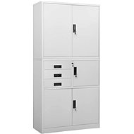 SHUMEE light grey 90 × 40 × 180 cm - Office Drawer