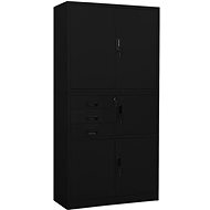 SHUMEE black 90 × 40 × 180 cm - Office Drawer