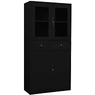 SHUMEE black 90 × 40 × 180 cm - Office Drawer