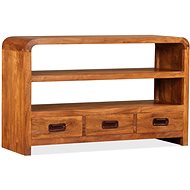 SHUMEE masivní dřevo 90 × 30 × 55 cm - TV stolek