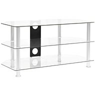 SHUMEE průhledný 96 × 46 × 50 cm  - TV stolek