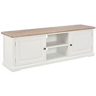 SHUMEE bílý 120 × 30 × 40 cm dřevo - TV stolek