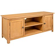 SHUMEE 110 × 35 × 44 cm masivní dubové dřevo - TV stolek