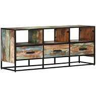 SHUMEE 110 × 30 × 45 cm masivní recyklované dřevo - TV stolek