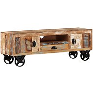 SHUMEE 110 × 30 × 37 cm masivní recyklované dřevo - TV stolek