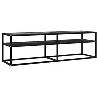SHUMEE černý mramor 140 × 40 × 40,5 cm  - TV stolek