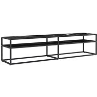 SHUMEE černý mramor 180 × 40 × 40,5 cm  - TV stolek