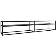 SHUMEE černý 220 × 40 × 40,5 cm  - TV stolek