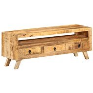 SHUMEE 110 × 30 × 40 cm masívne mangovníkové drevo - TV stolík