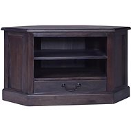 SHUMEE světle černý 80 × 40 × 49 cm masivní mahagon - TV stolek