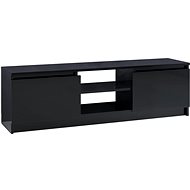 SHUMEE černý s vysokým leskem 120 × 30 × 35,5 cm  - TV stolek