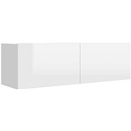 SHUMEE bílý s vysokým leskem 100 × 30 × 30 cm  - TV stolek