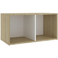 SHUMEE bílý a dub sonoma 72 × 35 × 36,5 cm  - TV stolek