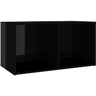SHUMEE černý s vysokým leskem 72 × 35 × 36,5 cm  - TV stolek