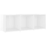 SHUMEE bílý s vysokým leskem 107 × 35 × 37 cm  - TV stolek