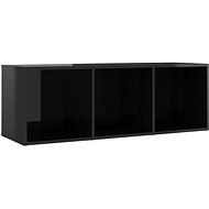 SHUMEE černý s vysokým leskem 107 × 35 × 37 cm  - TV stolek
