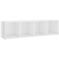 SHUMEE bílý s vysokým leskem 142,5 × 35 × 36,5 cm  - TV stolek