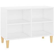 SHUMEE nohy z masivního dřeva bílý 69,5 × 30 × 50 cm - TV stolek