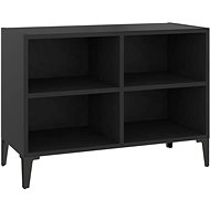 SHUMEE s kovovými nohami černý 69,5 × 30 × 50 cm - TV stolek