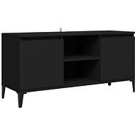 SHUMEE s kovovými nohami černý 103,5 × 35 × 50 cm - TV stolek