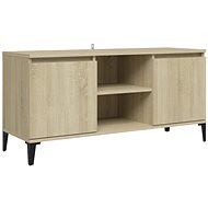 SHUMEE s kovovými nohami dub sonoma 103,5 × 35 × 50 cm  - TV stolek