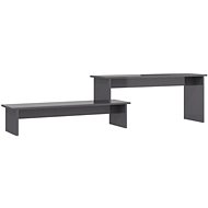 SHUMEE šedý s vysokým leskem 180 × 30 × 43 cm  - TV stolek
