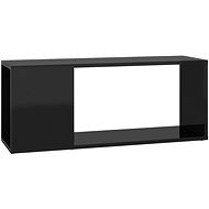 SHUMEE černý s vysokým leskem 80 × 24 × 32 cm  - TV stolek