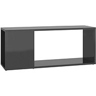 SHUMEE šedý s vysokým leskem 80 × 24 × 32 cm  - TV stolek