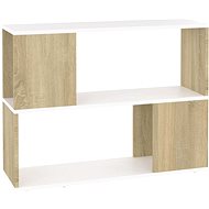 SHUMEE bílý a dub sonoma 80 × 24 × 63 cm  - TV stolek
