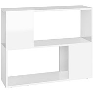 SHUMEE bílý s vysokým leskem 80 × 24 × 63 cm  - TV stolek