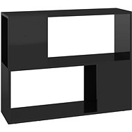 SHUMEE černý s vysokým leskem 80 × 24 × 63 cm  - TV stolek