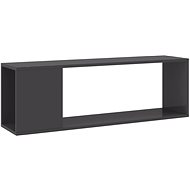 SHUMEE šedý s vysokým leskem 100 × 24 × 32 cm  - TV stolek