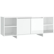SHUMEE bílý s vysokým leskem 130 × 35 × 50 cm  - TV stolek